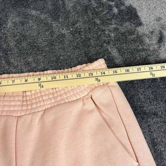Pact Courtside Fleece Split Ankle Wide Leg Sweatpants Blush Posey Women's M NWT - Picture 6 of 10